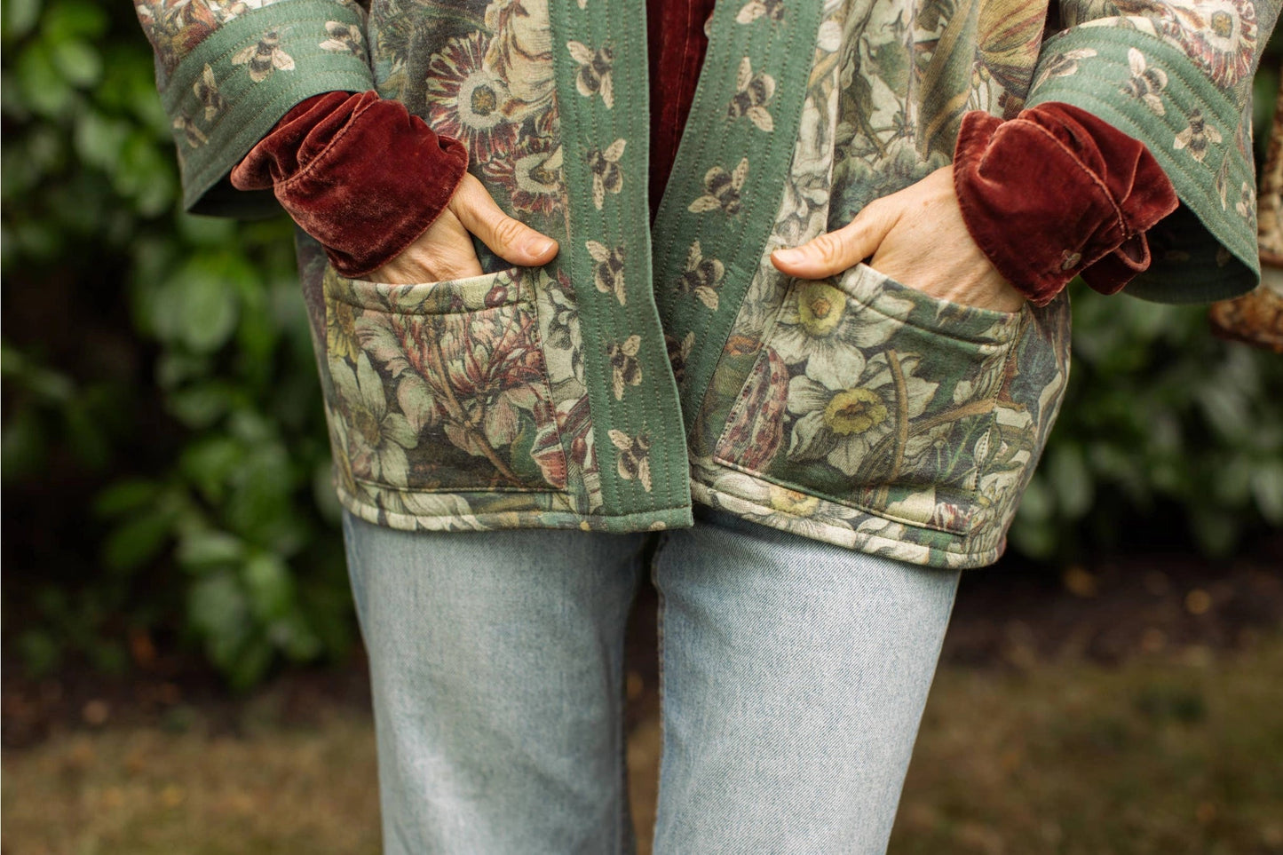 Market of Stars Love Grows Wild Fleece Cottage Kimono JacketJacketsPosh Boutique
