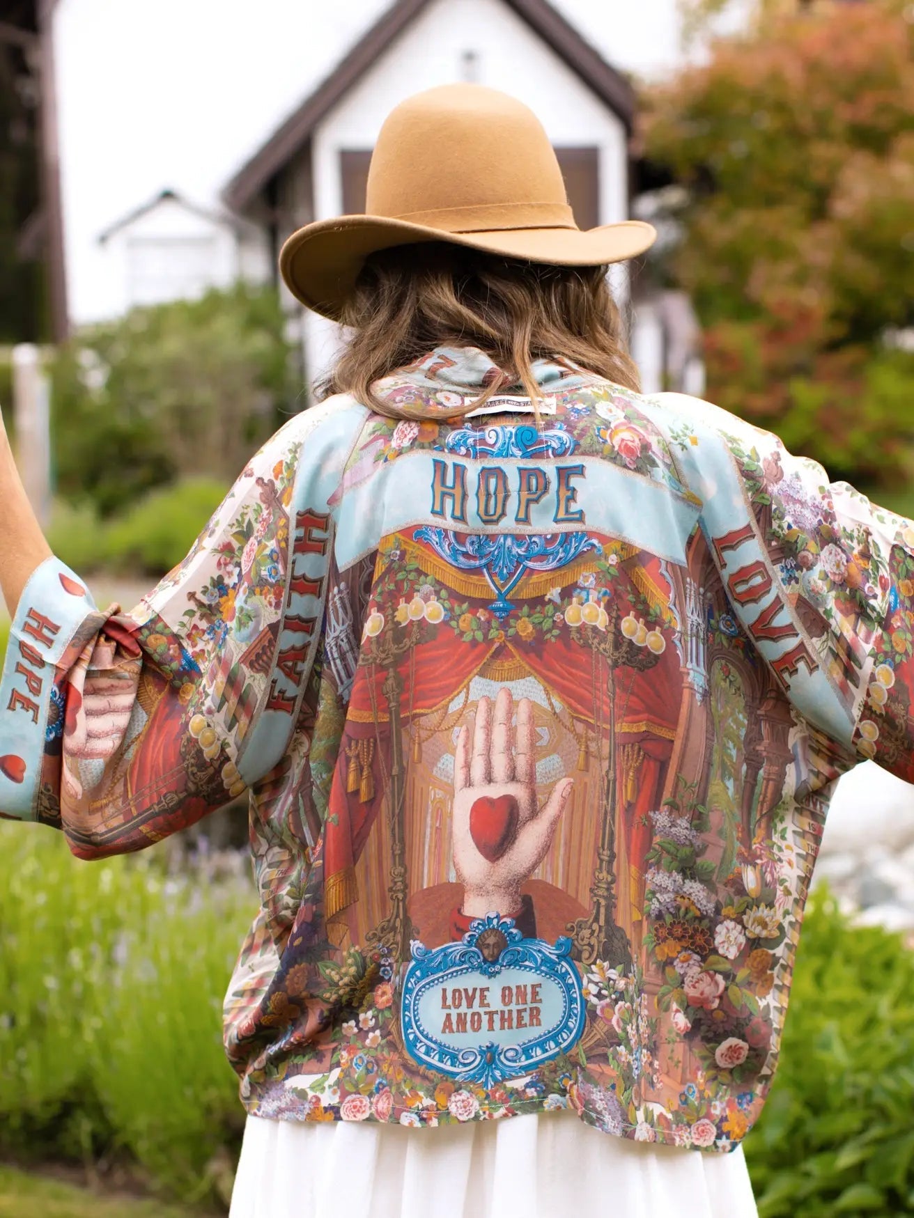 Market of Stars Love Language Cropped KimonoJacketsPosh Boutique