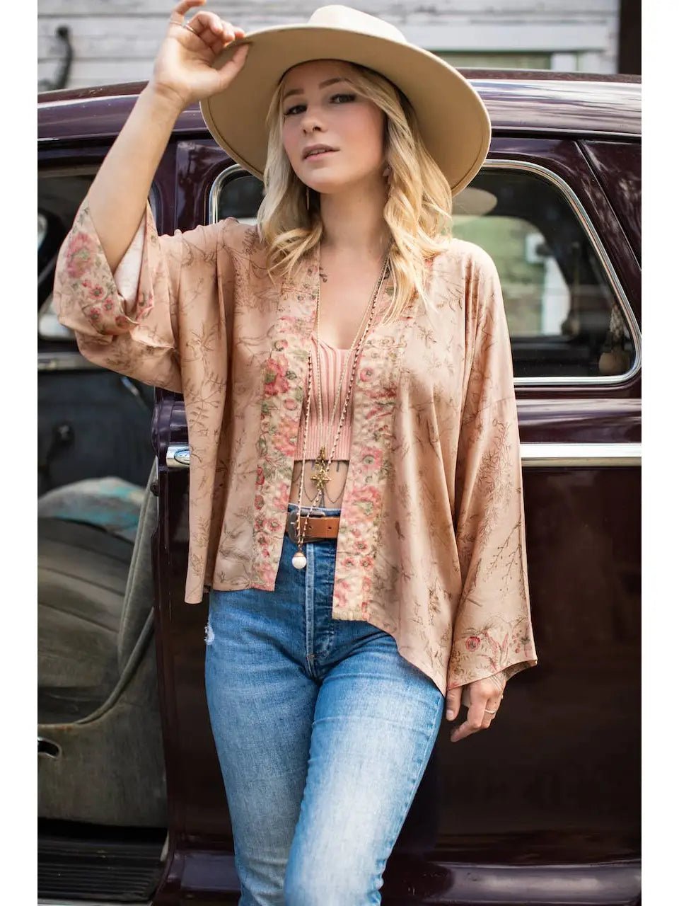 Market of Stars Map of My Heart Cropped KimonoScarvesPosh Boutique