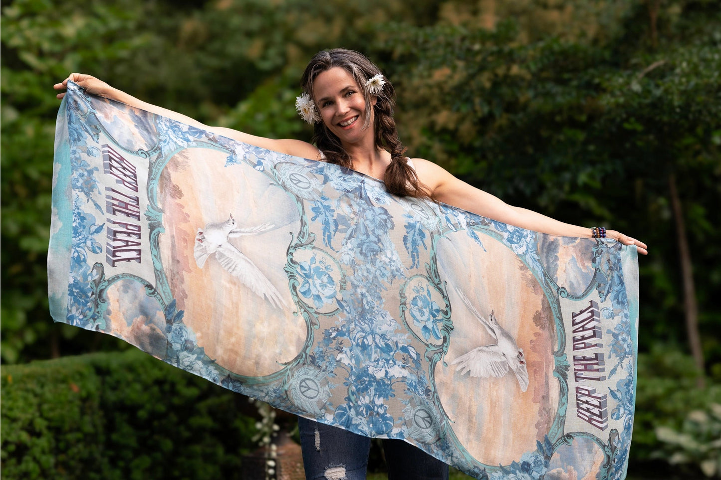 Market of Stars Peace Out ScarfScarvesPosh Boutique