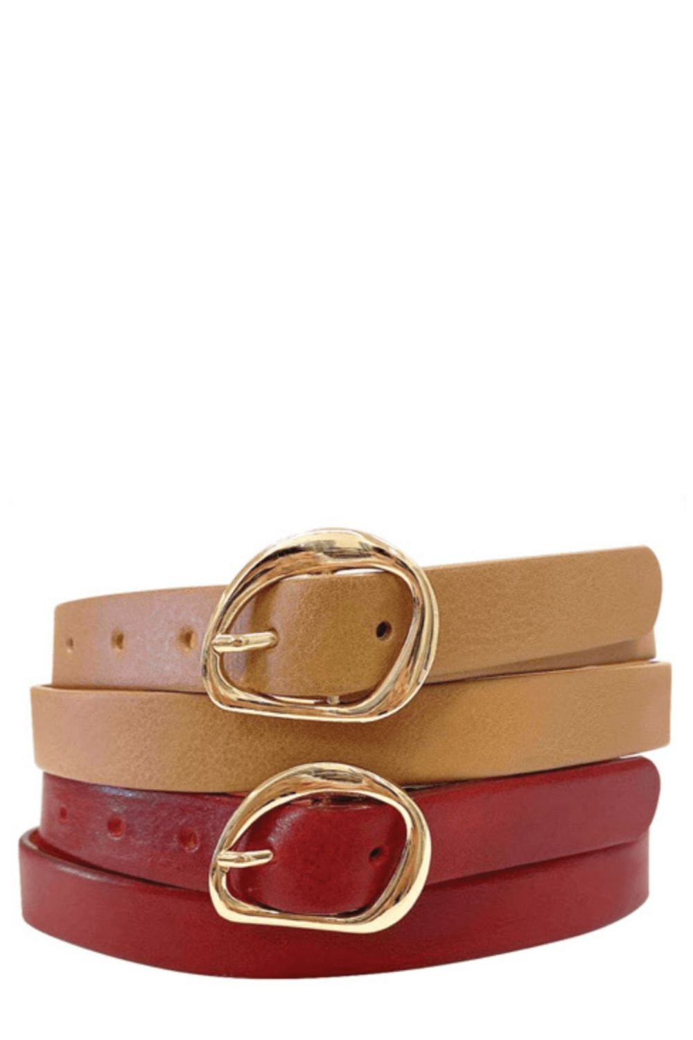 Medike Landes Textured Buckle BeltBeltsPosh Boutique