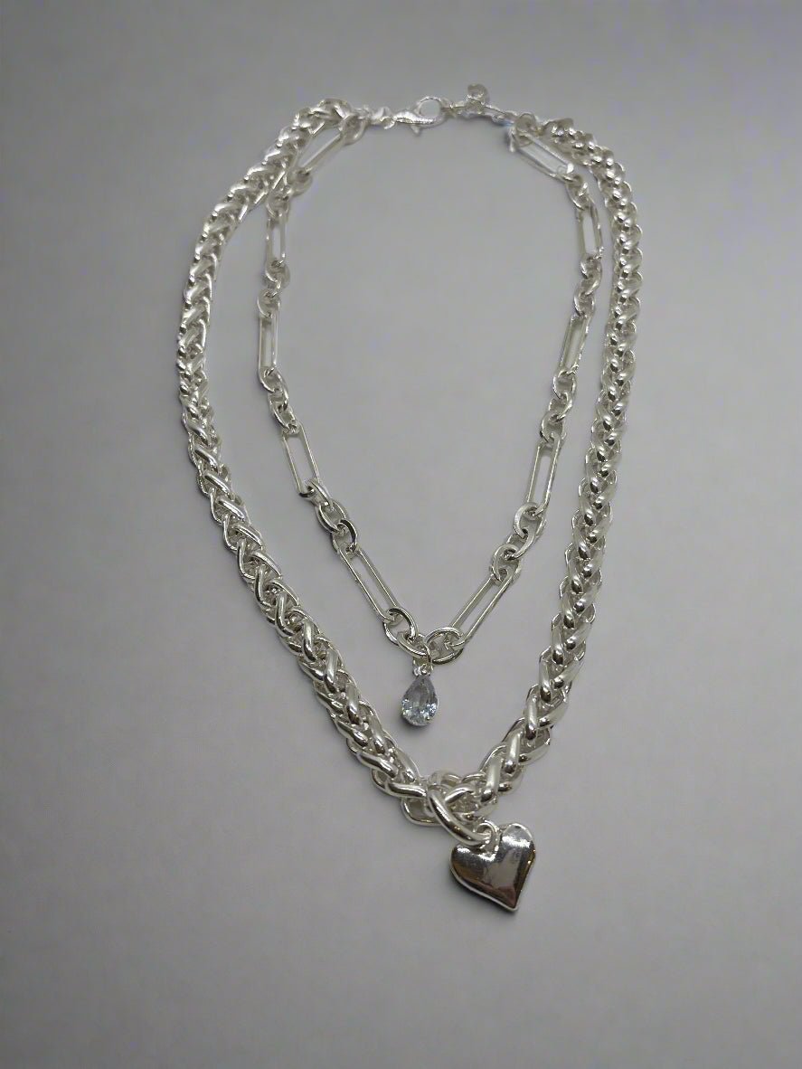 Merx Chunky Layered Chain NecklaceJewelryPosh Boutique