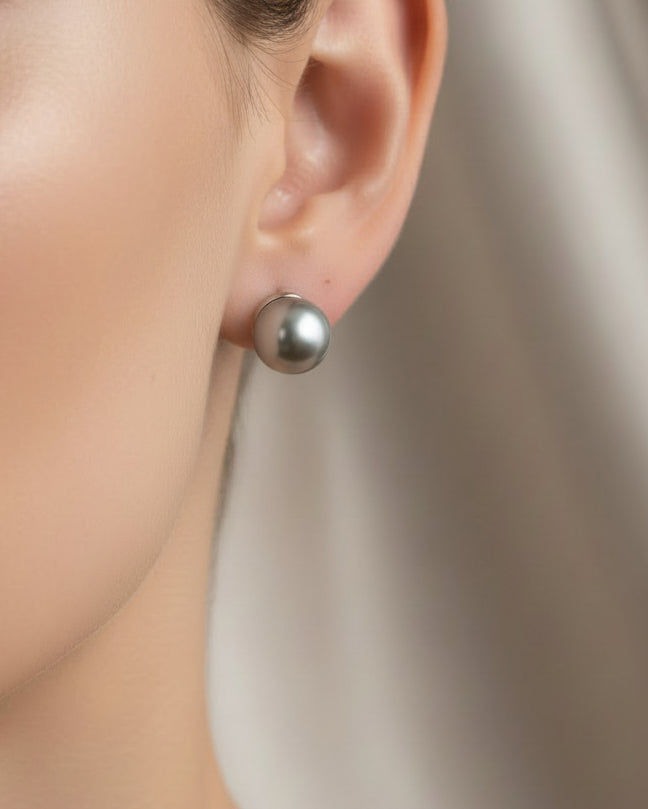 Merx Grey Pearl Stud EarringJewelryPosh Boutique