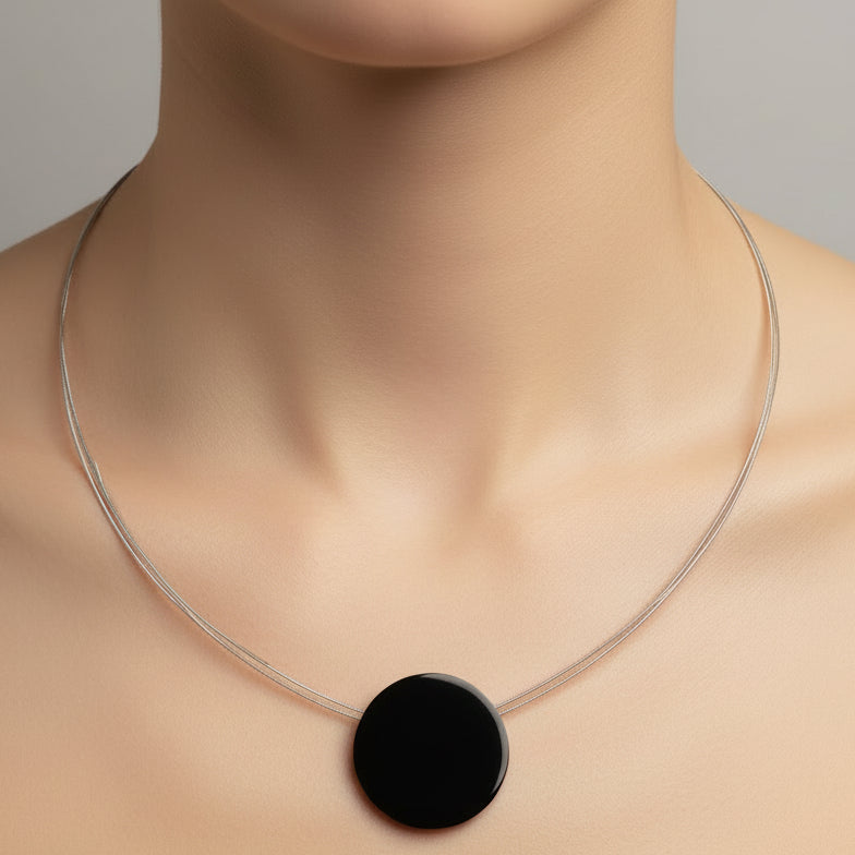 Merx Sakura Cherry Blossom Circle NecklaceJewelryPosh Boutique