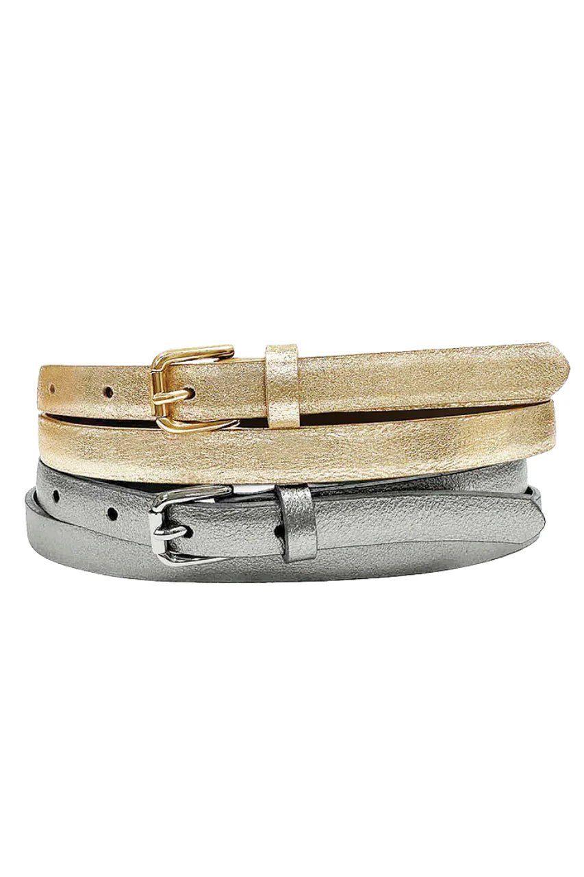 Metallic Sleek BeltBeltsPosh Boutique