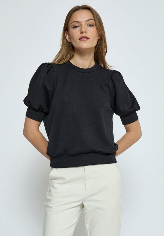 Minus Liva Black Knit TeeSweatersPosh Boutique