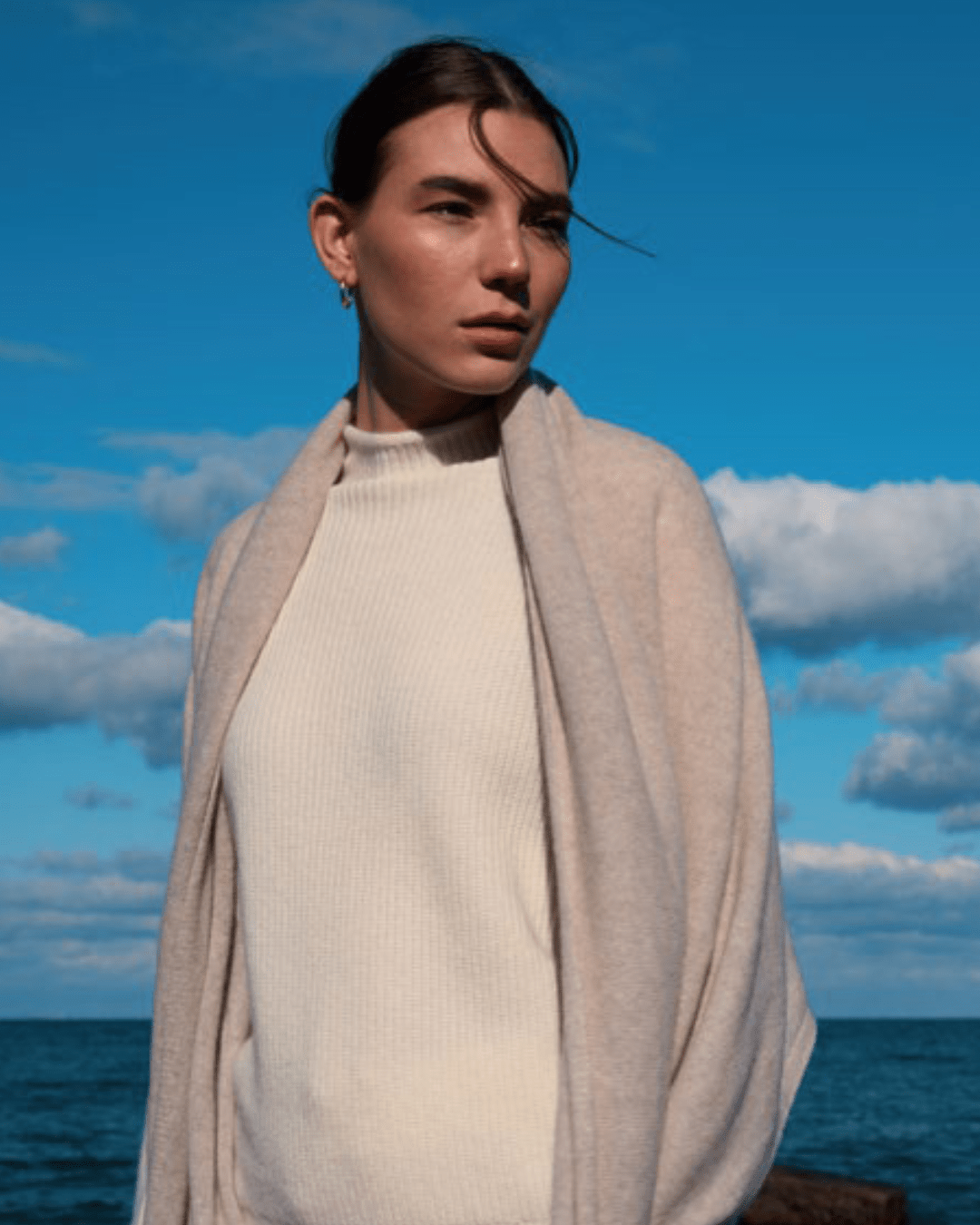 Oatmeal Cashmere WrapScarvesPosh Boutique