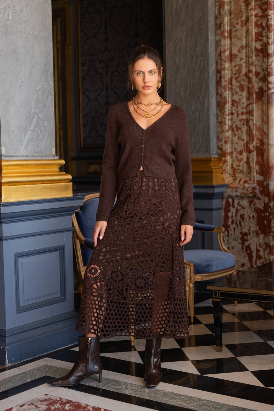 Openwork Crochet SkirtSkirtsPosh Boutique