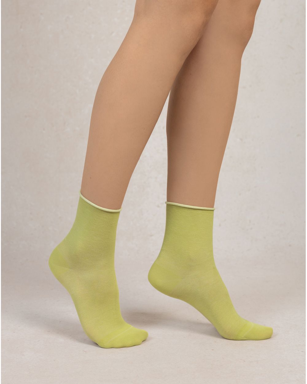 Bleuforêt Velvety Cotton Roll Top Socks