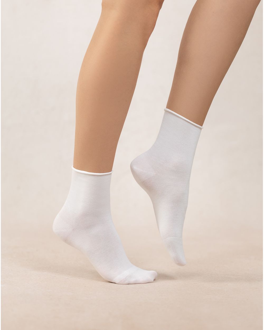 Bleuforêt Velvety Cotton Roll Top Socks