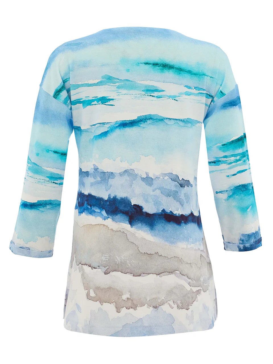 "Seascape" V - Neck TunicTopsPosh Boutique