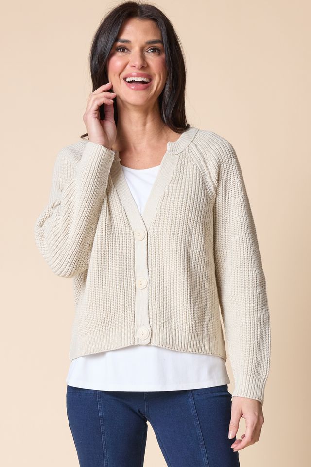 Shaker Stitch CardiganSweatersPosh Boutique