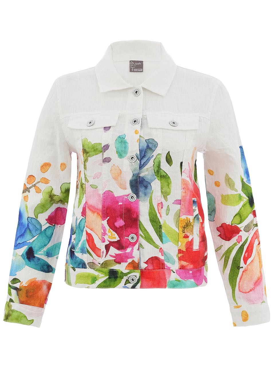 "Spring Delight" Linen JacketJacketsPosh Boutique