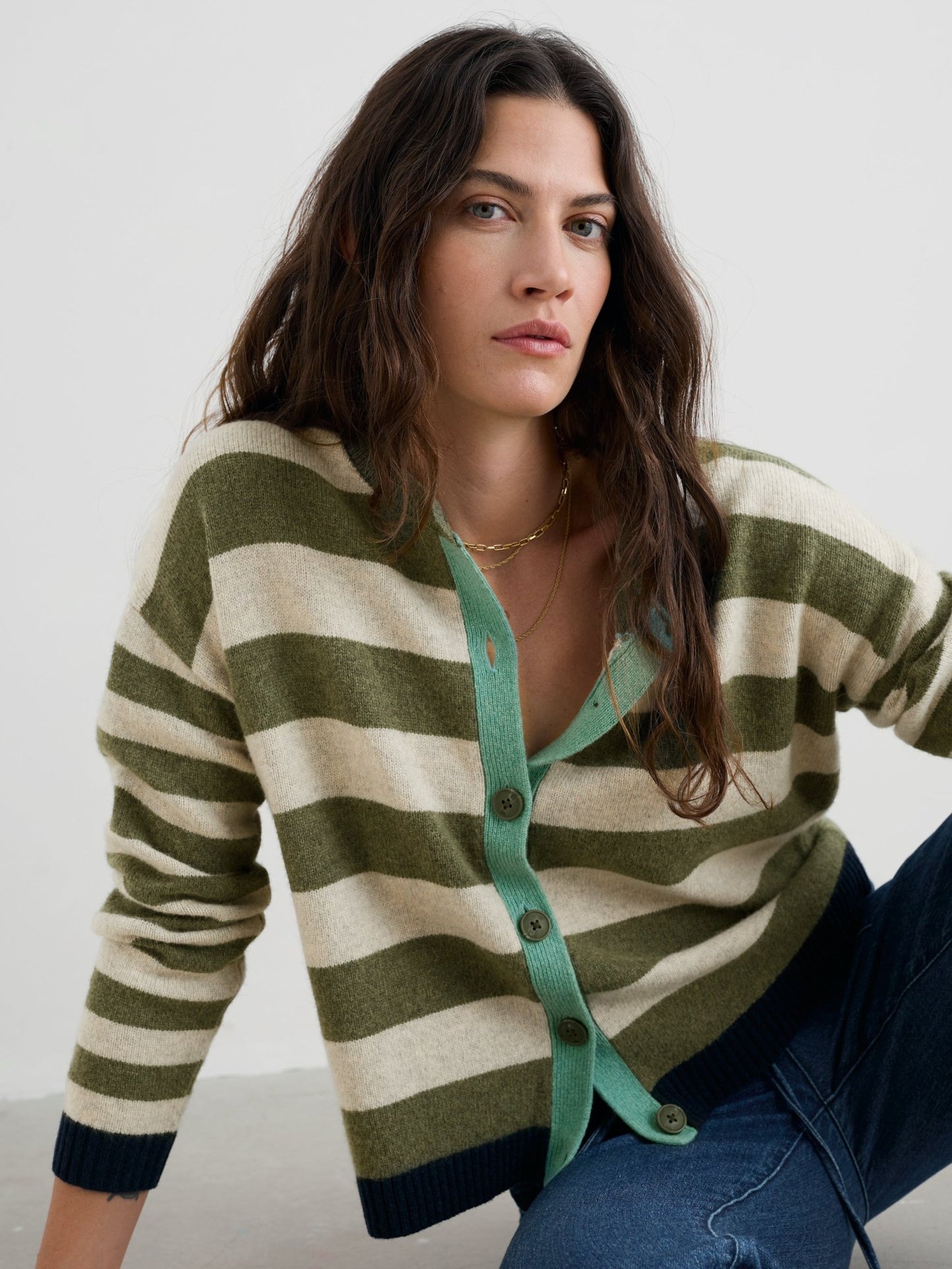 Striped CardiganSweatersPosh Boutique