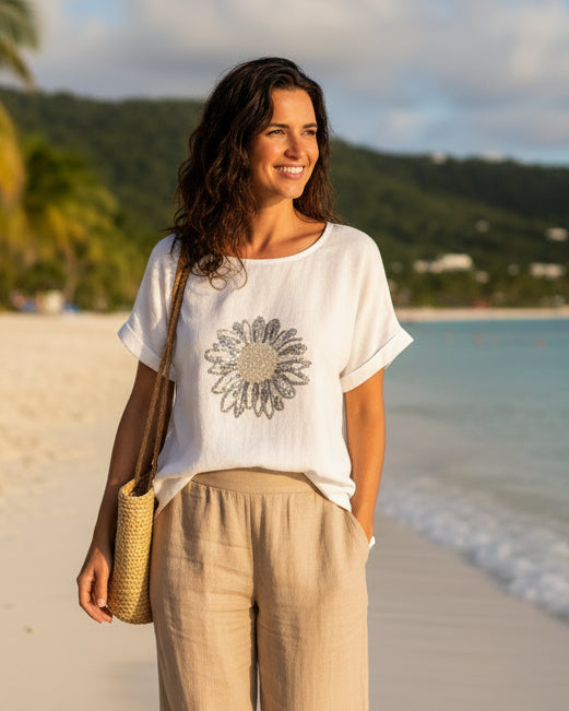 Sunflower TopPosh Boutique