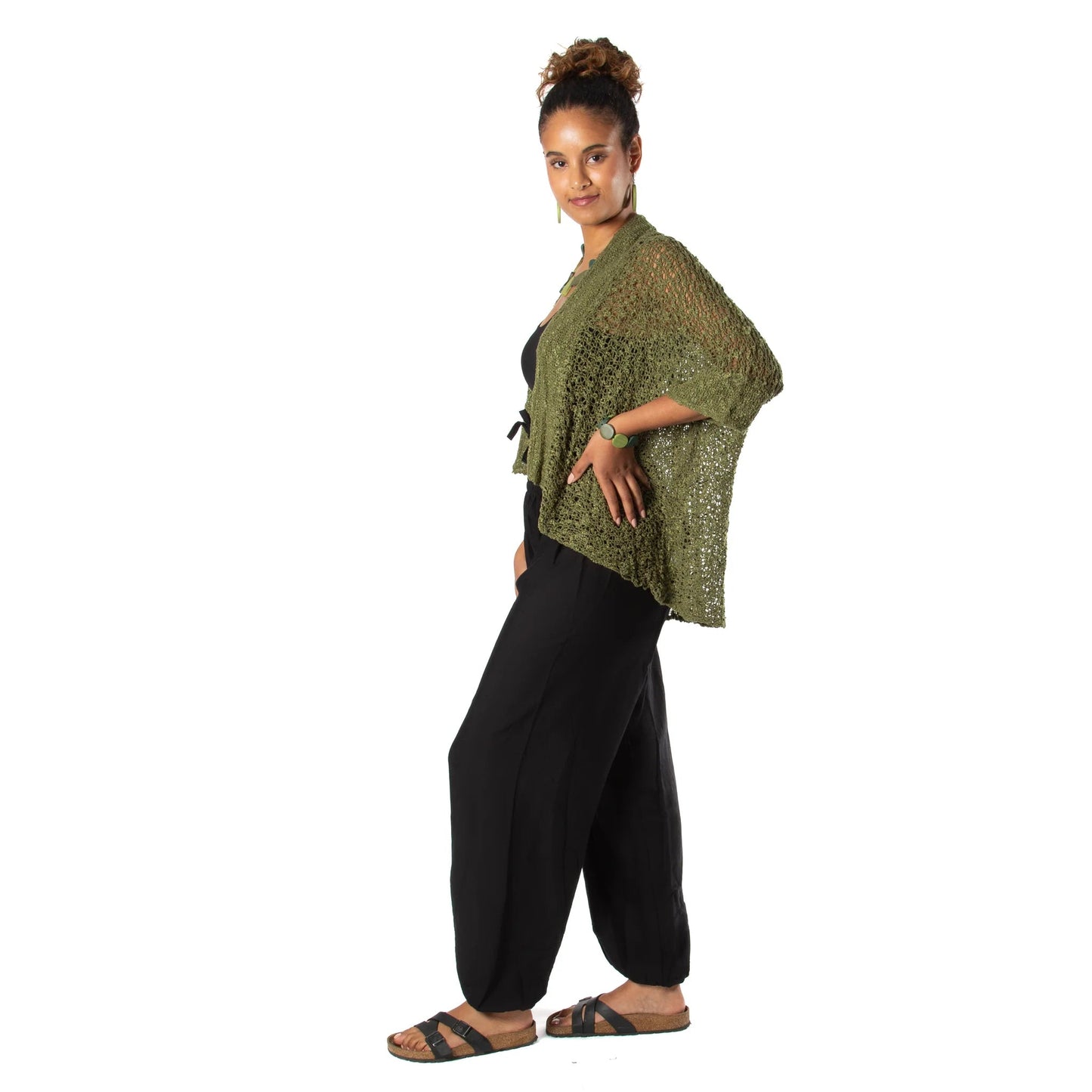Suzie Blue Popcorn Knit CardiganJacketsPosh Boutique