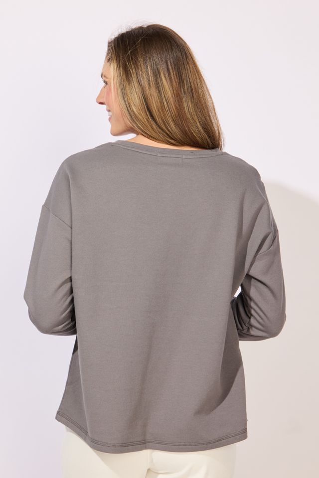 Shibori Floral Pullover
