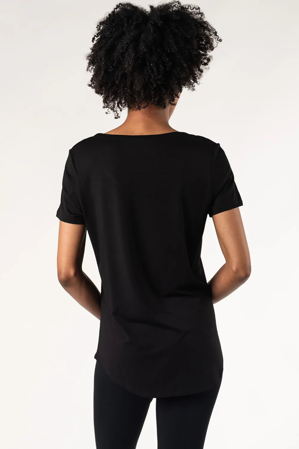 Terrera Black Brenda U - Neck TeeTopsPosh Boutique
