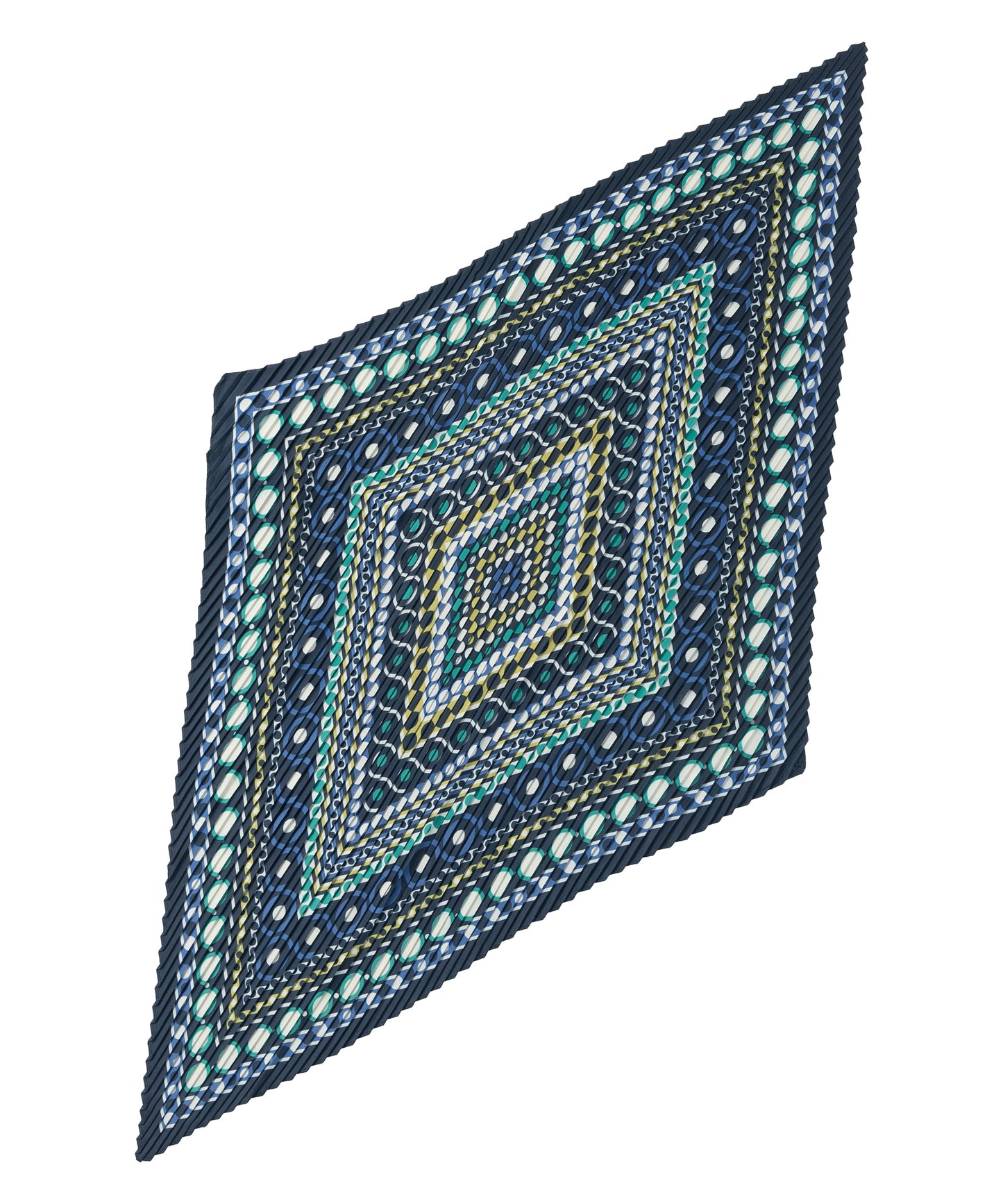 Dots on Dots Pleated Diamond Scarf