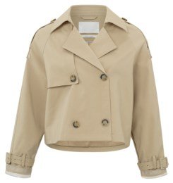 YAYA Cropped Trench CoatJacketsPosh Boutique