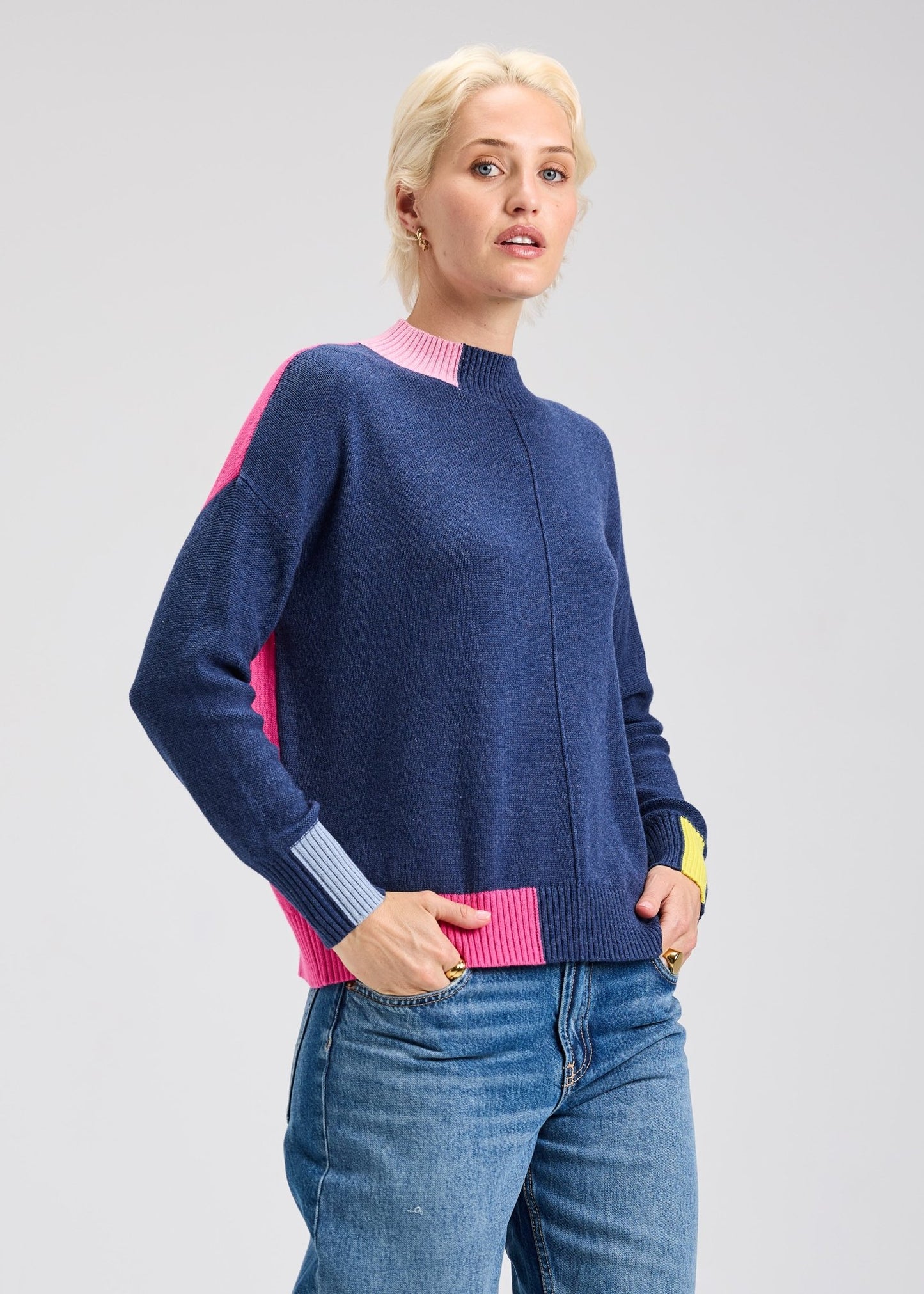 Zaket & Plover Colour Block SweaterSweatersPosh Boutique