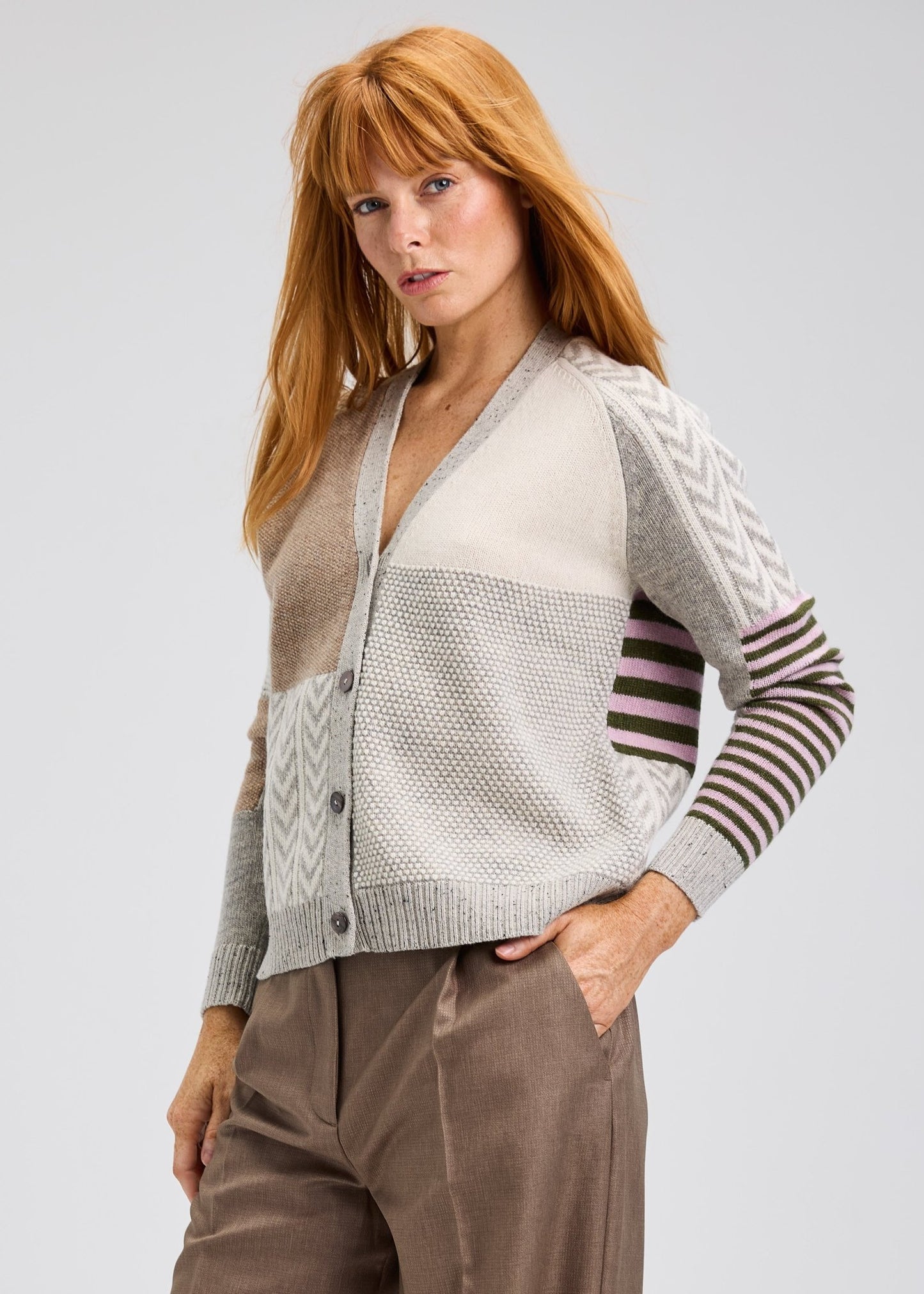 Zaket & Plover Marl Textured CardiSweatersPosh Boutique