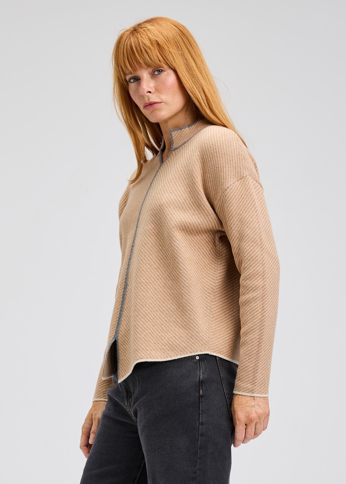 Zaket & Plover Notch Neckline SweaterSweatersPosh Boutique