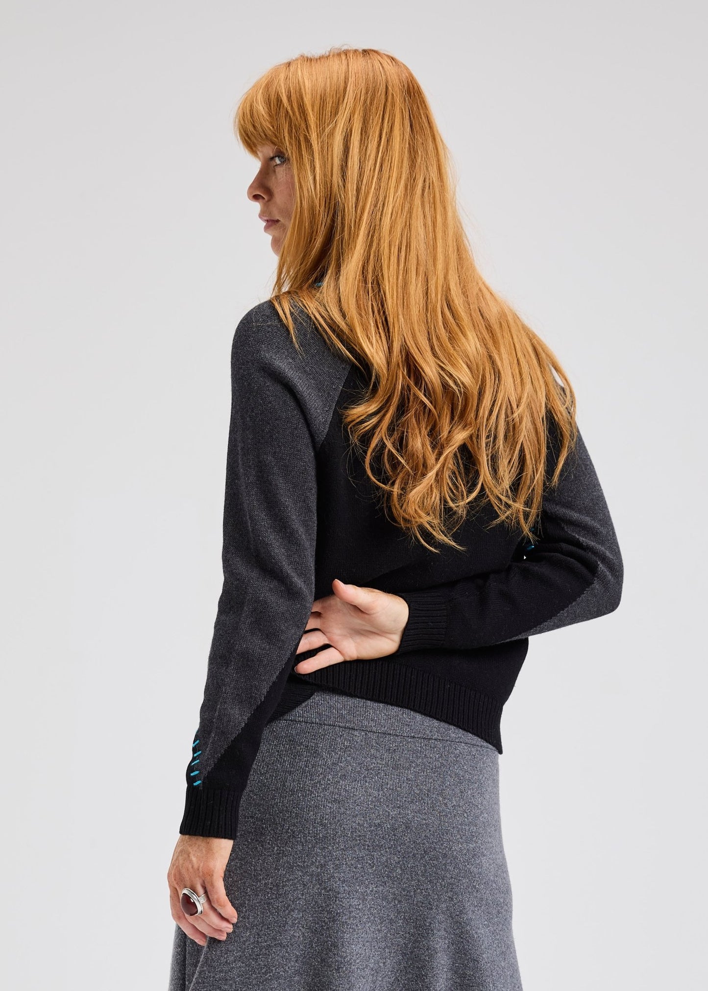 Zaket & Plover Panelled CardiSweatersPosh Boutique