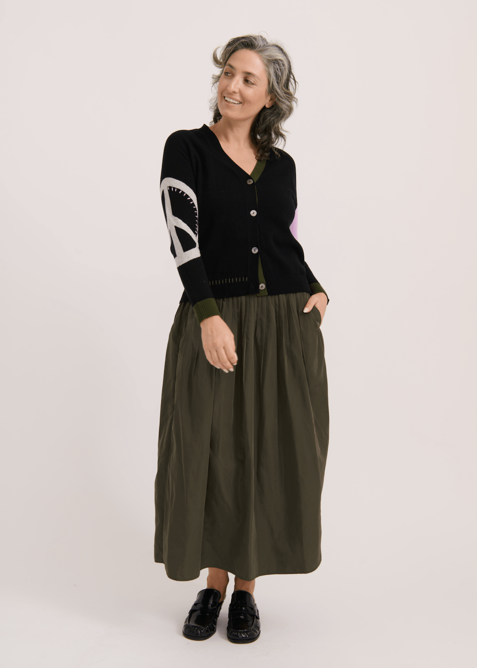 Zaket & Plover Peace Please CardiSweatersPosh Boutique