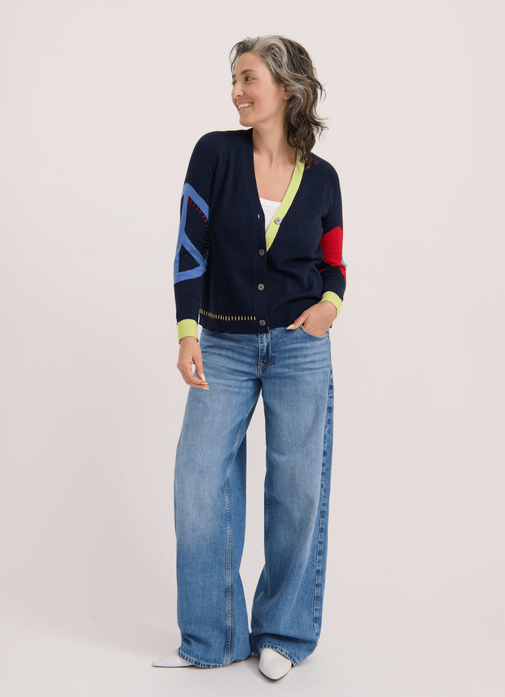 Zaket & Plover Peace Please CardiSweatersPosh Boutique
