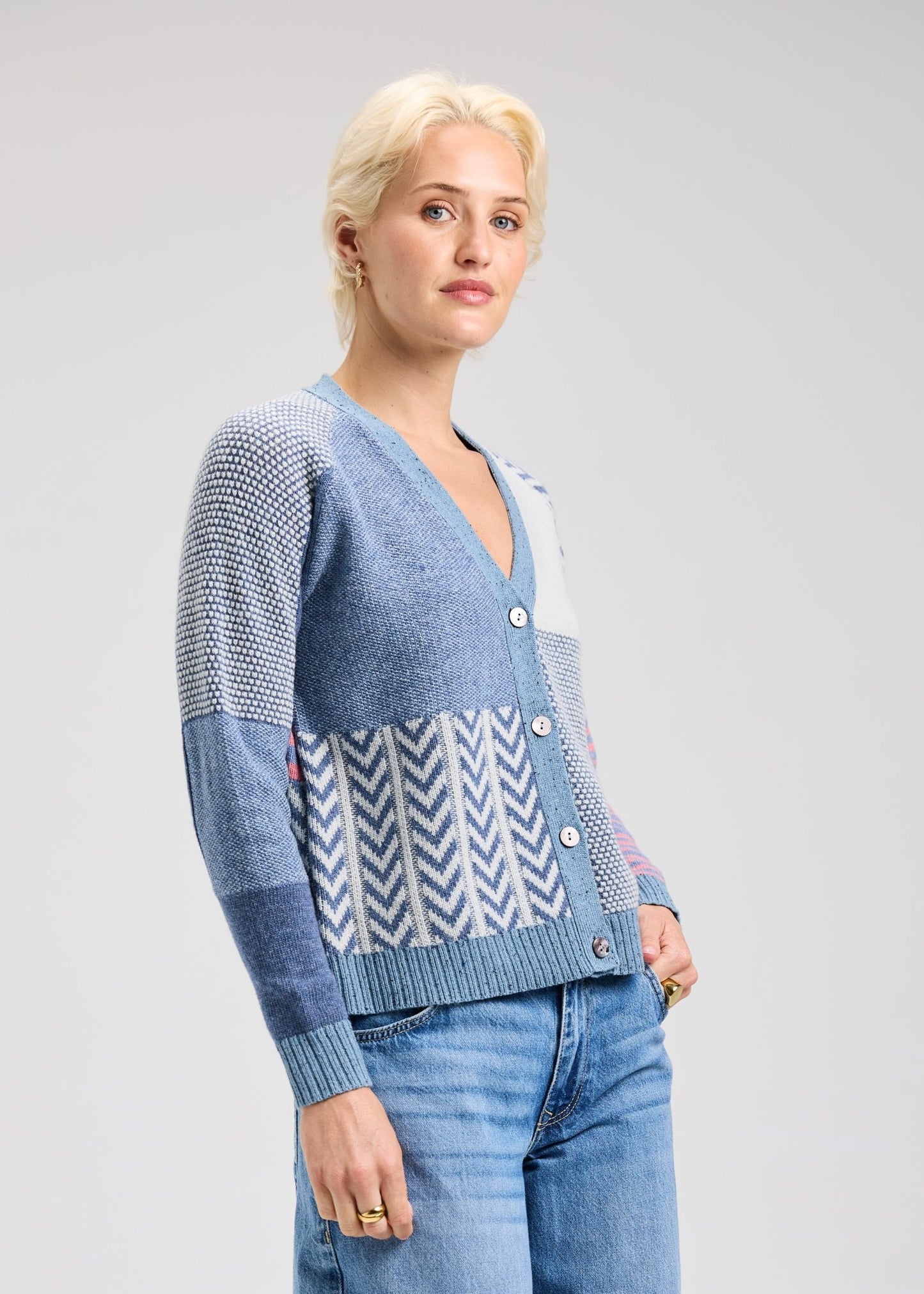 Zaket & Plover Textured CardiSweatersPosh Boutique