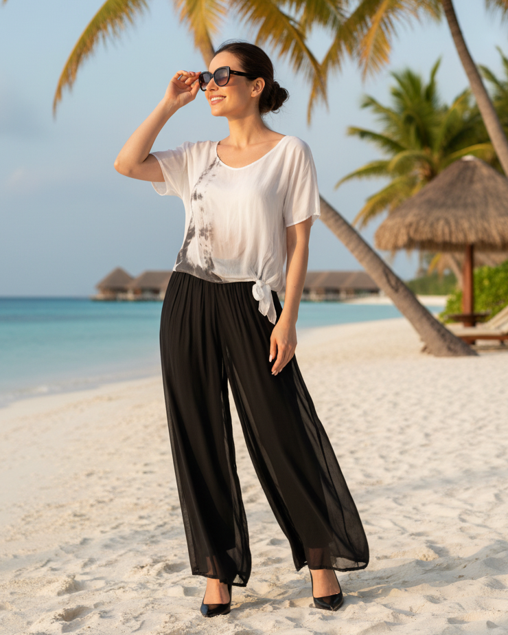 Bella Amore Silk Pants 61248PantsPosh Boutique