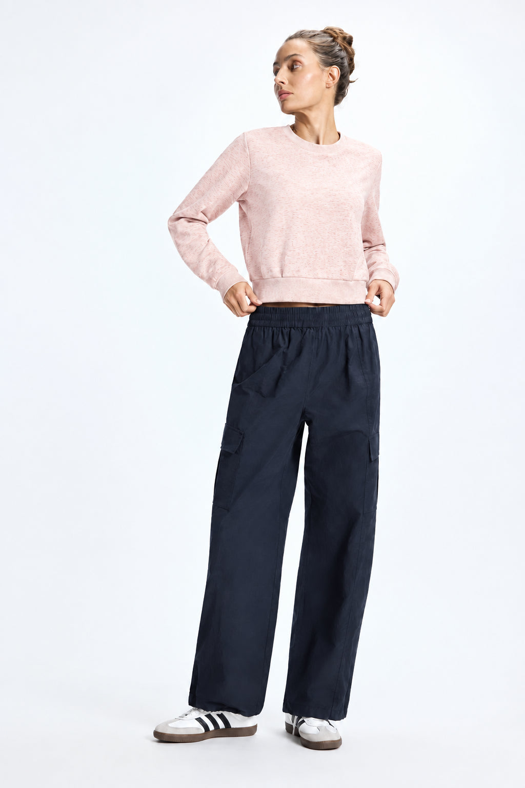 Dreamweave Pleated Crew Neck