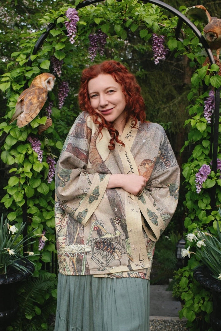 Lovelight Fleece Cottage Kimono Jacket