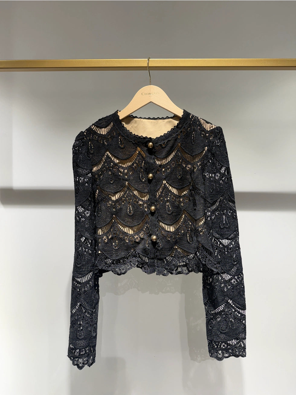 Two-tone Guipure Black Lace Jacket