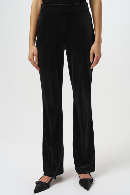 Black Velvet Flared Pant