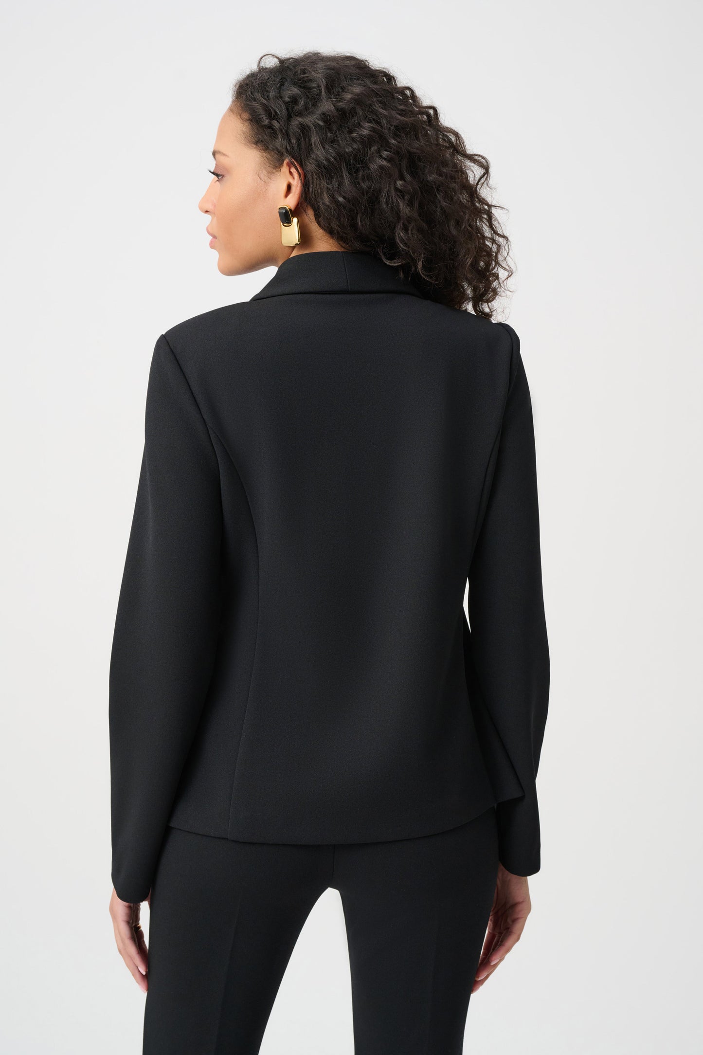 Fitted Blazer With Statement Buttons