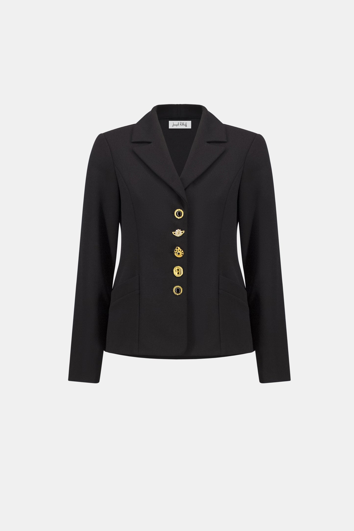 Fitted Blazer With Statement Buttons