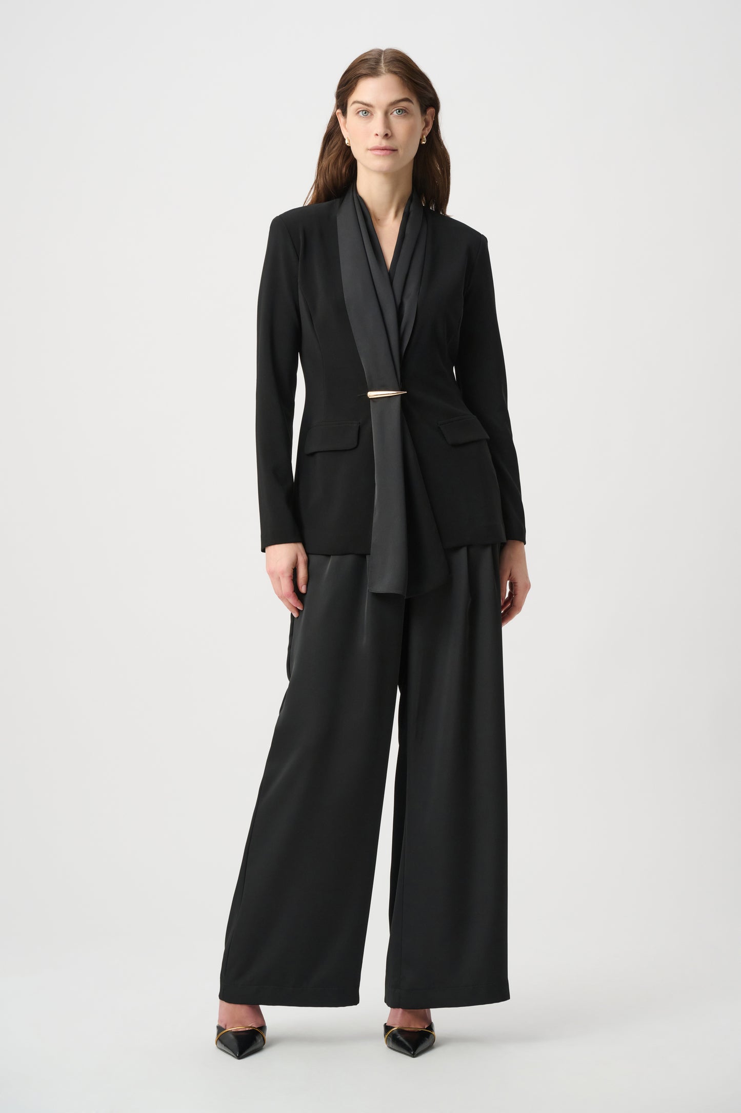 Recycled Satin Wide-Leg Pants