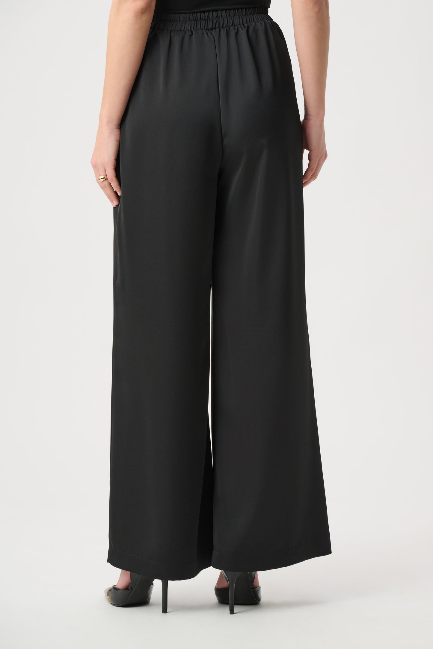 Recycled Satin Wide-Leg Pants
