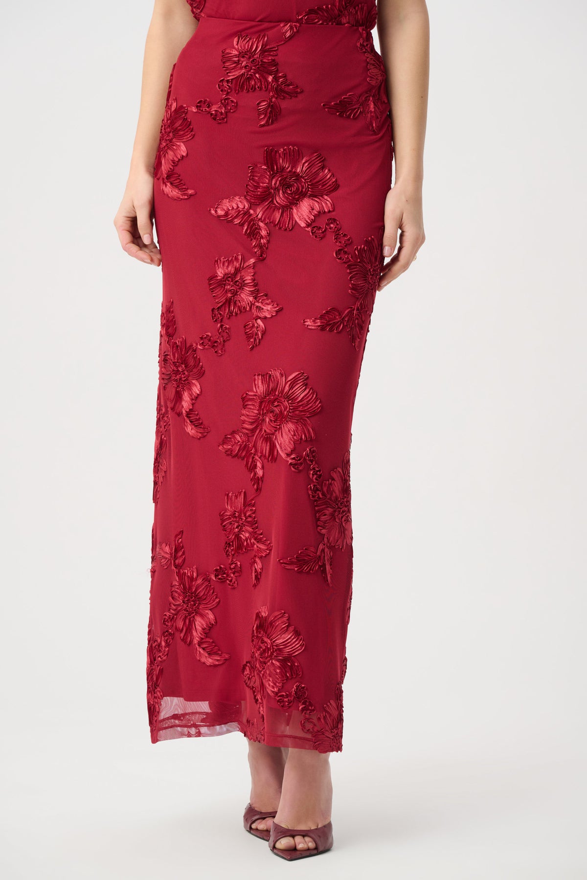 Embellished Maxi Skirt