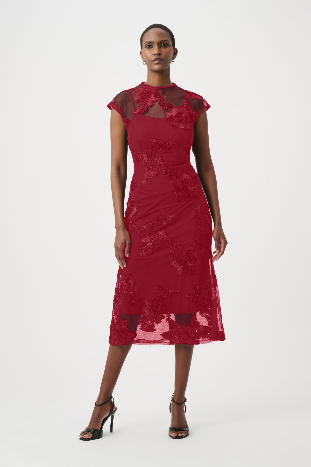 Embellished Trumpet Dress