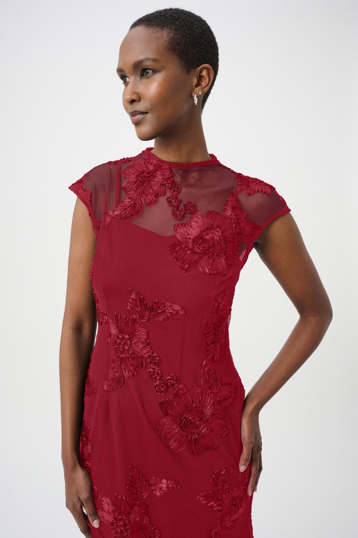 Embellished Trumpet Dress
