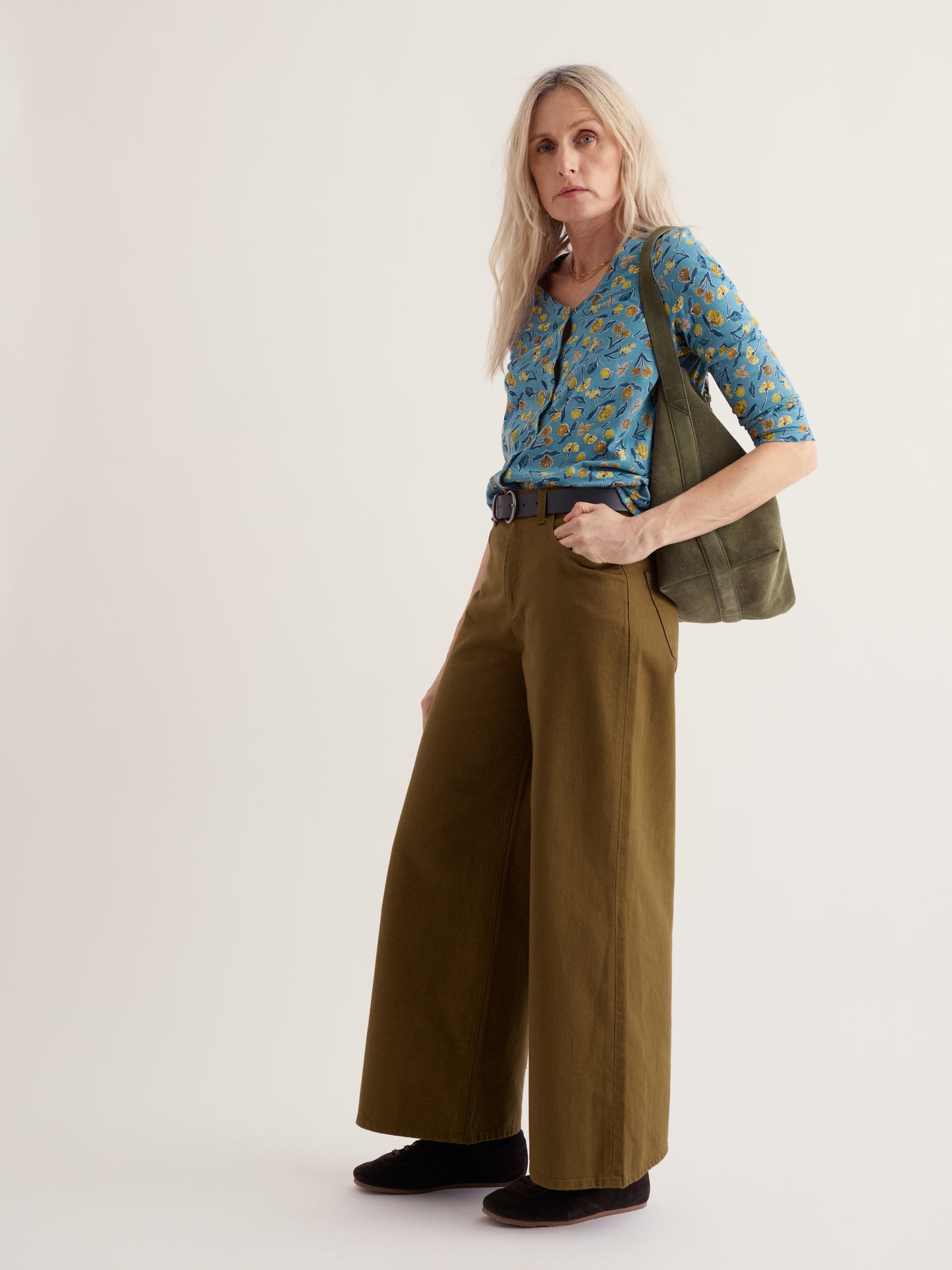 Studio Glass 3/4 Sleeve Top