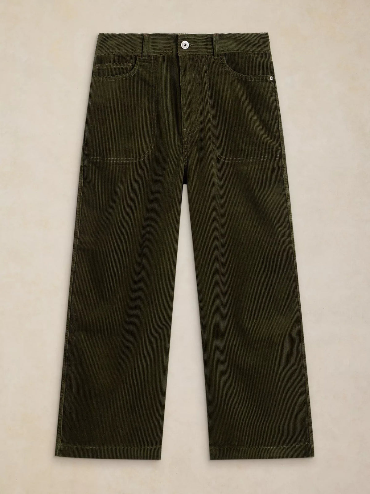 Tia Wide Leg Cropped Chord Trouser