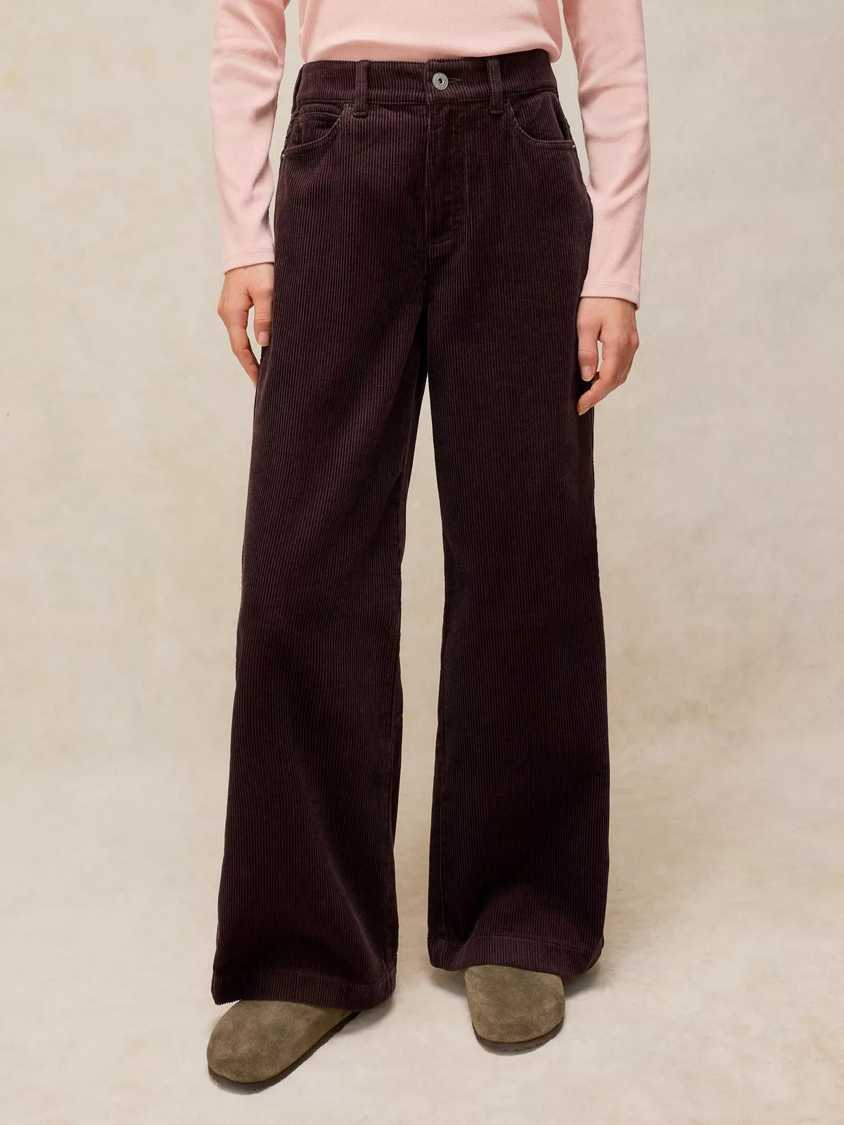 Ayla Wide Leg Chord Trouser