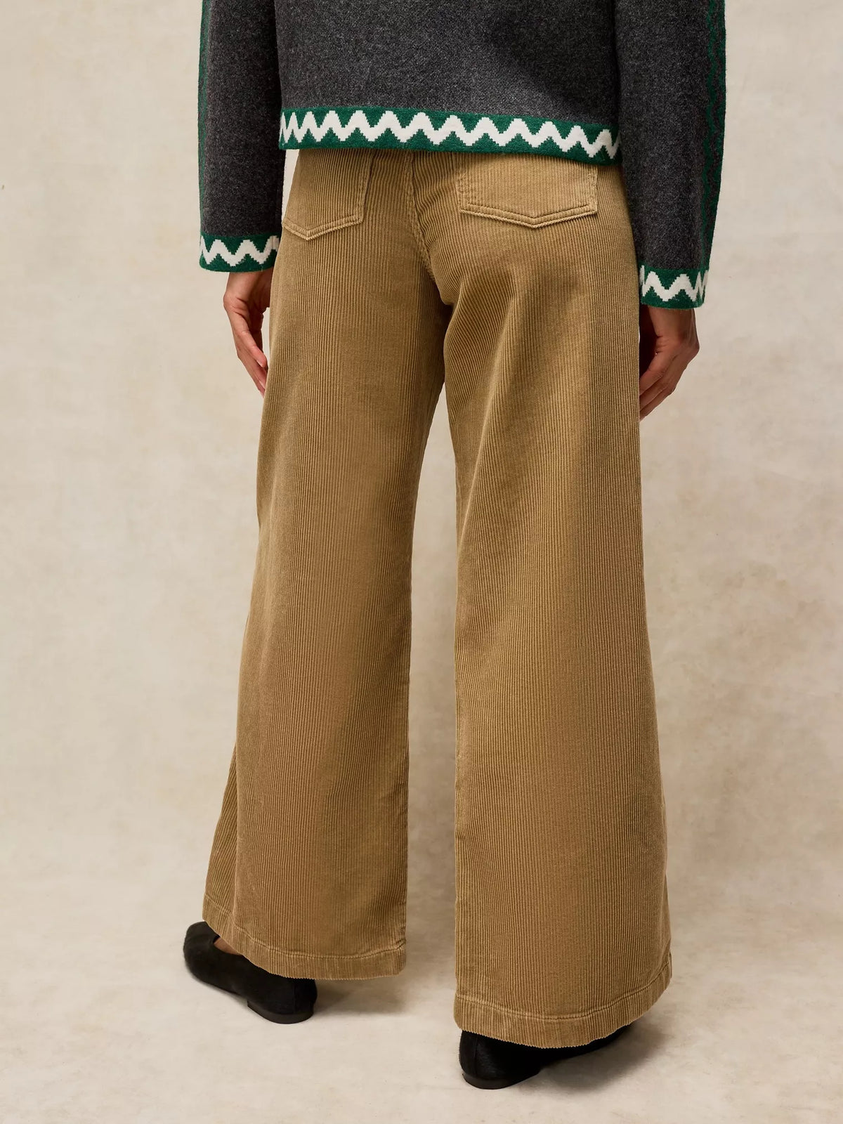 Ayla Wide Leg Chord Trouser