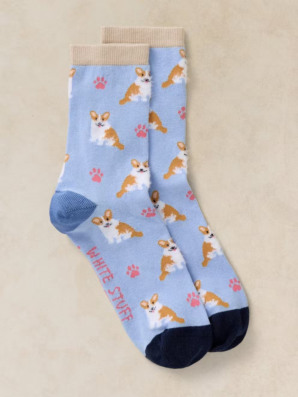 Fluffy Corgi Ankle Socks