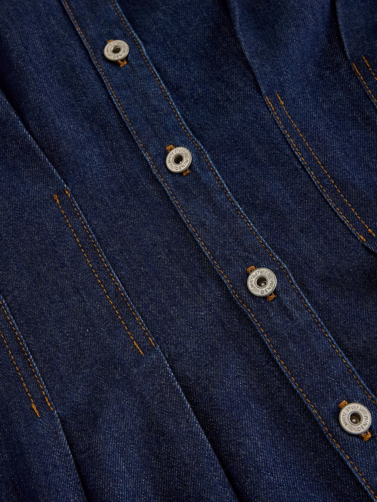 Luna Denim Pleat Dress