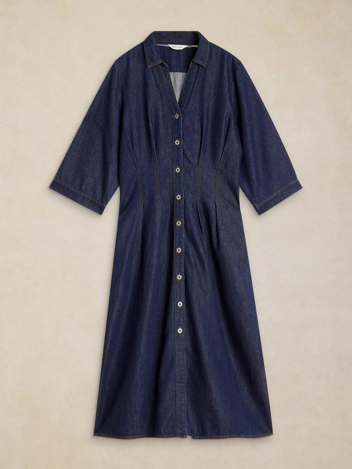 Luna Denim Pleat Dress